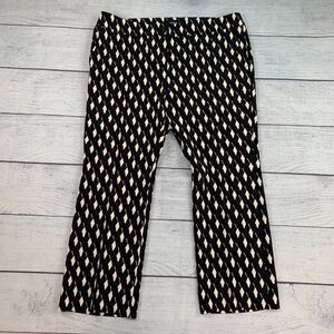 EMME Marella sz 16 Trouser Pants Antonia Style Pattered Crop Inseam 28" New NWT